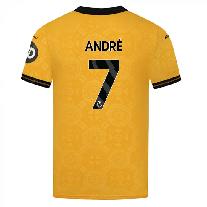 Wolverhampton Wanderers Shop | 2025-26 Wolves Pro Home Shirt – Adult ANDRÉ 7 Wolverhampton Wanderers Merchandise